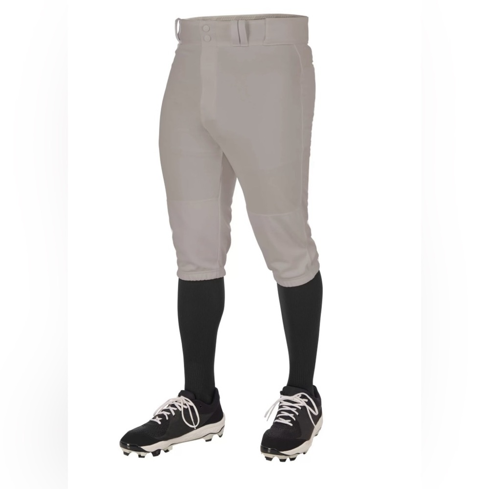 NWT - Gray CHAMPRO Boys' Triple Crown 2.0 Baseball Knickers - Youth XL